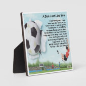 Papa Poem Plaque - Ontwerp van Football Fotoplaat (Voorkant)