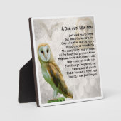 Papa Poem Plaque - Owl Design Fotoplaat (Voorkant)