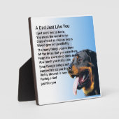 Papa Poem Plaque - Rottweiller Dog Design Fotoplaat (Voorkant)