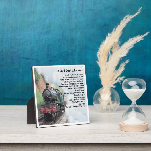 Papa Poem Plaque - Train Design Fotoplaat (Insitu)