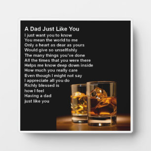 Papa Poem Plaque - Whisky Design Fotoplaat