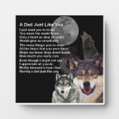 Papa Poem Plaque - Wolf Design Fotoplaat (Voorkant)