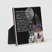 Papa Poem Plaque - Wolf Design Fotoplaat (Voorkant)