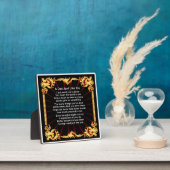Papa Poem Plaque - Zwart design Fotoplaat (Insitu)