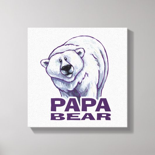 Papa Polar Beer Canvas Afdruk (Voorkant)