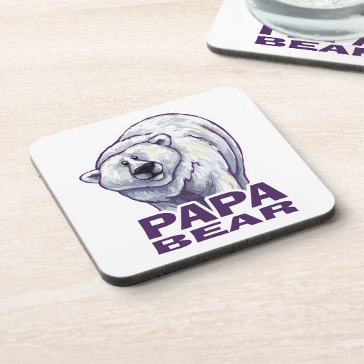 Papa Polar Beer Drankjes Onderzetter (Linkerzijde)