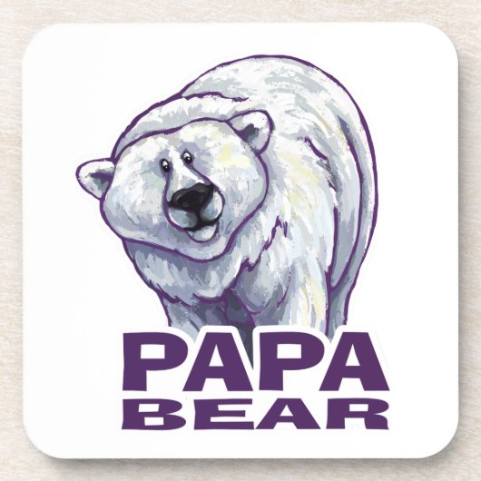 Papa Polar Beer Drankjes Onderzetter (Voorkant)