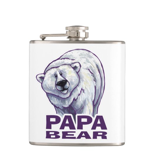 Papa Polar Beer Heupfles (Voorkant)