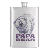 Papa Polar Beer Heupfles (Voorkant)