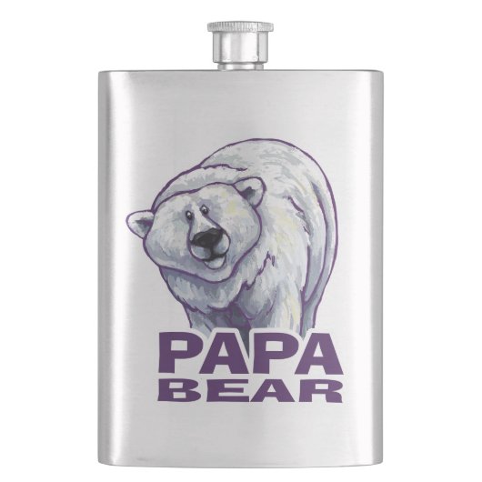 Papa Polar Beer Heupfles (Voorkant)