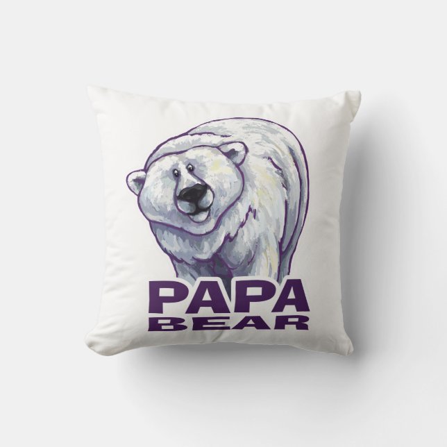 Papa Polar Beer Kussen (Voorkant)
