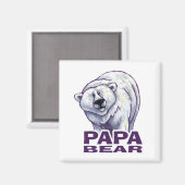 Papa Polar Beer Magneet (Voorkant / Achterkant)