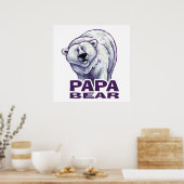 Papa Polar Beer Poster (Keuken)