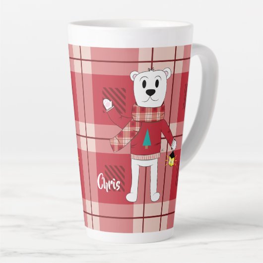 Papa Polar Beer Red Pset Holiday Latte Mok (Rechterhoek)