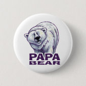 Papa Polar Beer Ronde Button 5,7 Cm (Voorkant)