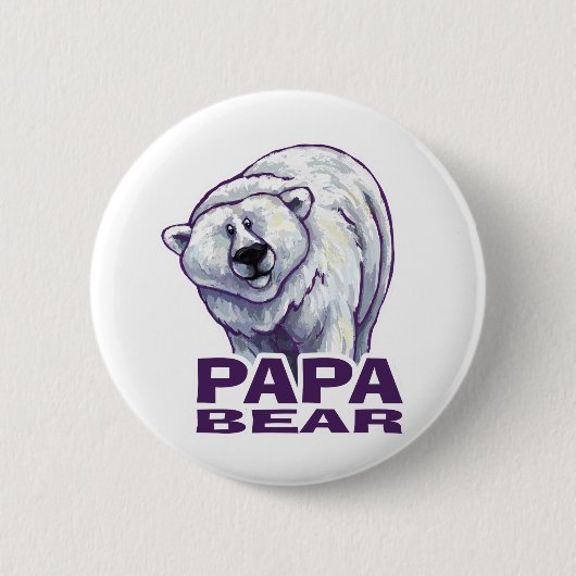 Papa Polar Beer Ronde Button 5,7 Cm (Voorkant)