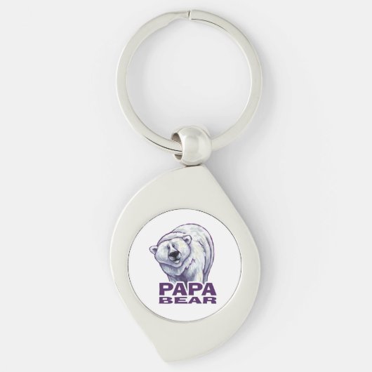 Papa Polar Beer Sleutelhanger (Voorkant)