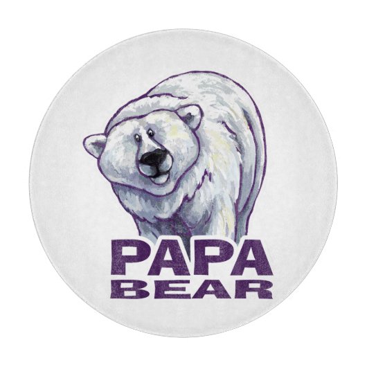 Papa Polar Beer Snijplank (Voorkant)