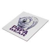 Papa Polar Beer Tegeltje (Zijkant)
