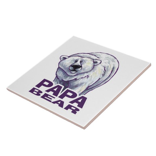 Papa Polar Beer Tegeltje (Zijkant)