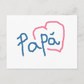 Papá - Postal Briefkaart (Voorkant)