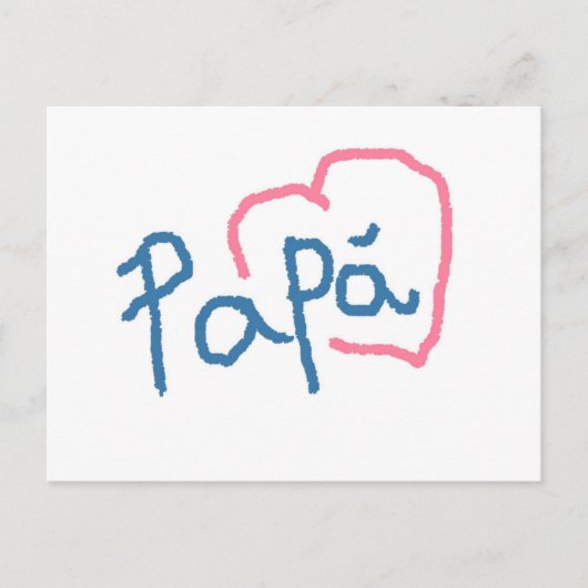 Papá - Postal Briefkaart (Voorkant)