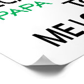 Papa-Poster (standaardgrootte lijst afbeelding) Poster (Hoek)