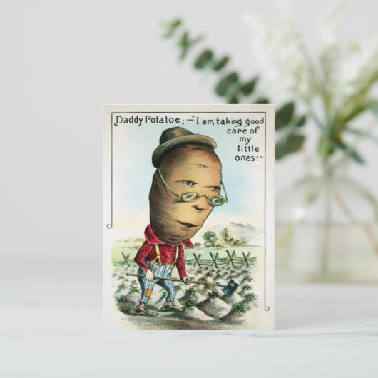  papa Potato Briefkaart (Staand voorkant)