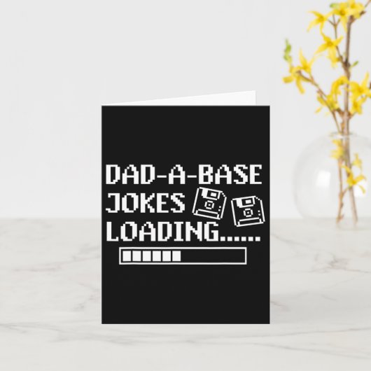 Papa-praatgrage moppen Laden Retro grappige flater Kaart (Gele Bloem)