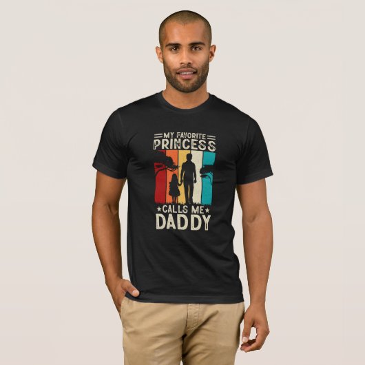 Papa Prinses T-shirt (Voorkant volledig)