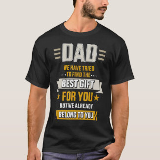Papa probeerde het beste bij vaderdag te horen van t-shirt