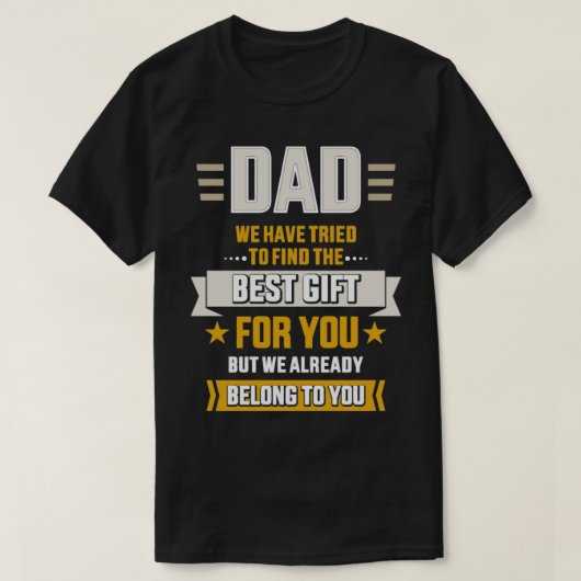Papa probeerde het beste te vinden van vaders dag t-shirt (Design voorkant)