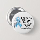 Papa Prostate Cancer Ribbon Ronde Button 5,7 Cm (Voorkant /achterkant)