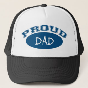 Papa proud (blauw) trucker pet