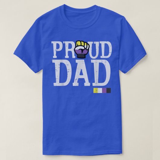 Papa pvd. nonbinary fiste endby NB Pride Flag LGBT T-shirt (Design voorkant)