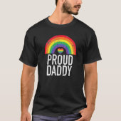 Papa Rainbow Retro Papa Gay Pride Lgbt Parad T-shirt (Voorkant)