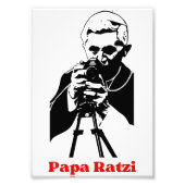Papa Ratzi Foto Afdruk (Voorkant)