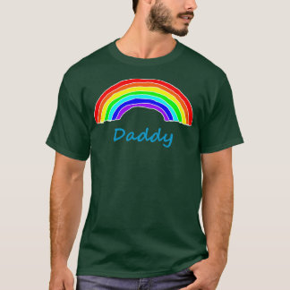 Papa Regenboog voor Vaderdag T-shirt