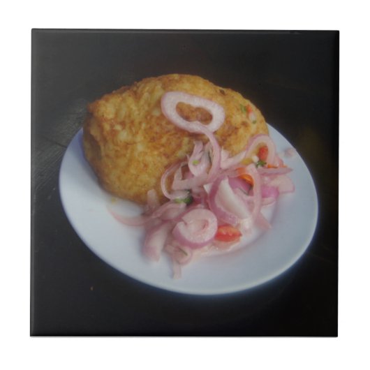 Papa Rellena de Peru Tegeltje (Voorkant)