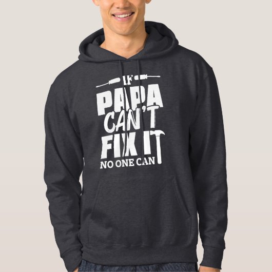 Papa repareert het hoodie (Voorkant)