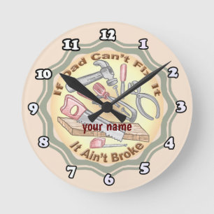 Papa repareren ronde klok