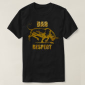 Papa Respect Bull Design T-shirt (Design voorkant)
