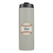 Papa Retro Baseball Thermische Tumbler Thermosbeker (Voorkant)