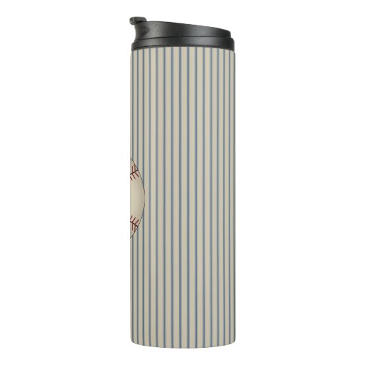 Papa Retro Baseball Thermische Tumbler Thermosbeker (Geroteerd rechts)