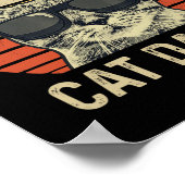 Papa Retro Kat Sungles Cool Kat Papa Gift Vaders Poster (Hoek)