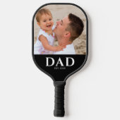 Papa Richt Moderne Foto Op Pickleball Paddle (Achterkant)
