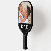 Papa Richt Moderne Foto Op Pickleball Paddle (Links)