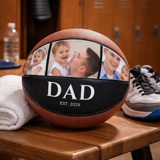 Papa Richt Moderne Zwarte 3 Foto Basketbal