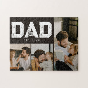 Papa richtte Black Fun 3-foto op Legpuzzel