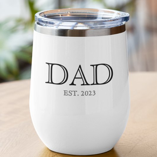 Papa Richtte Eenvoudig Modern Vader Op
